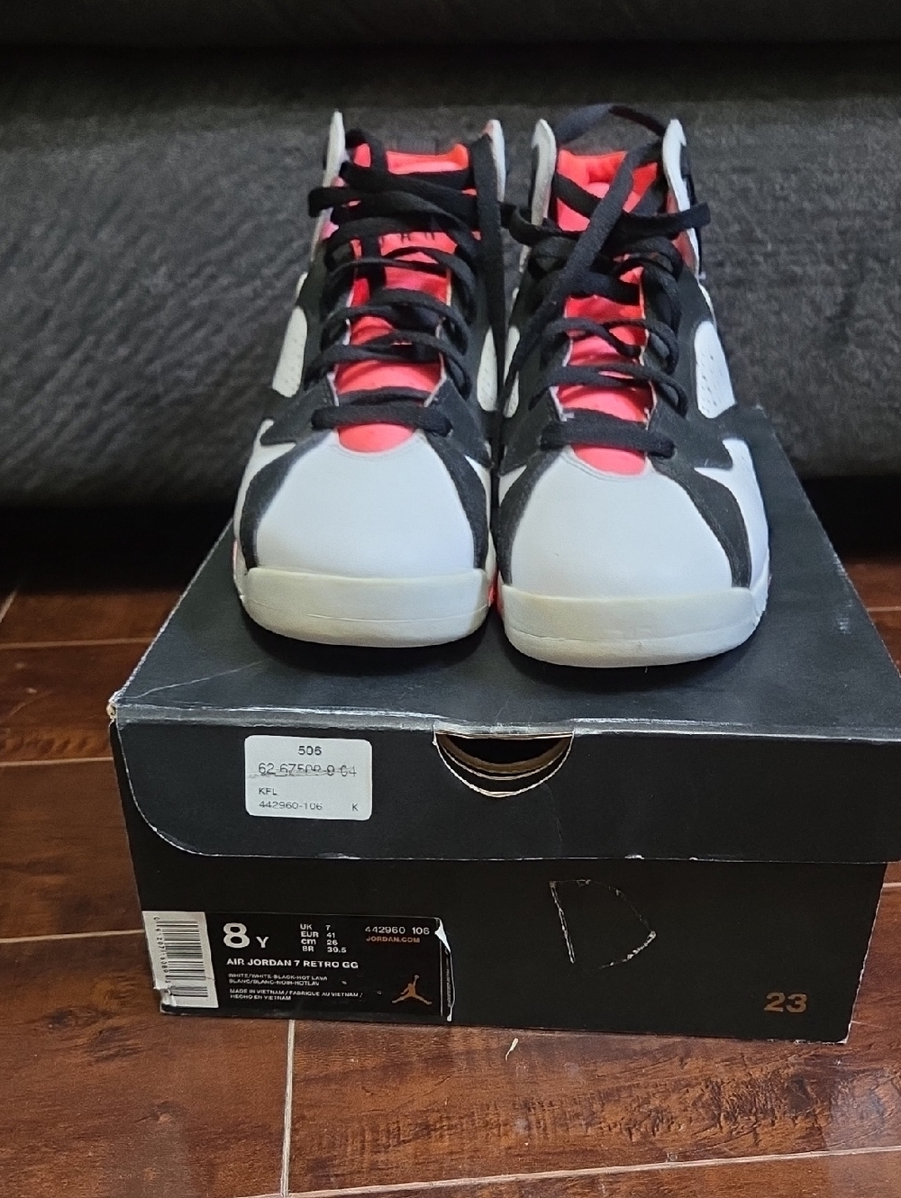Mens Jordan Retro 7 Hot Lava
